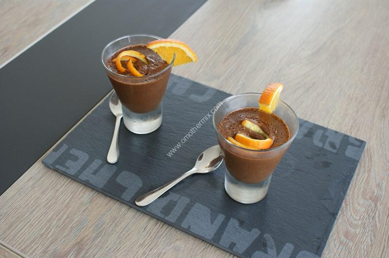 Large picture of chocolate mousse with orange zest magimix