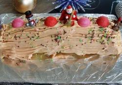 Christmas log with strawberry tagada magimix