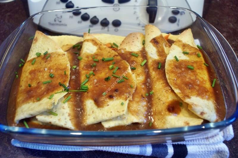 Imagen grande de enchiladas de pollo thermomix