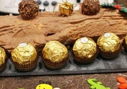 Tronco de Navidad con Ferrero Rocher thermomix