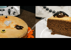 Gâteau d'Halloween chocolat orange magimix