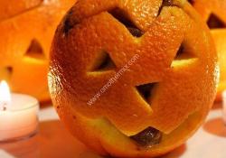 Orange d'Halloween et sa mousse au chocolat thermomix